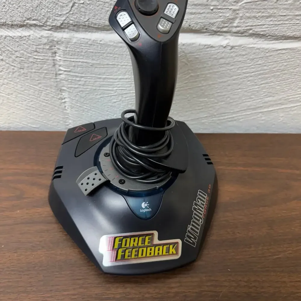 Logitech WingMan Force 3D Force Feedback USB Joystick J-UC10
